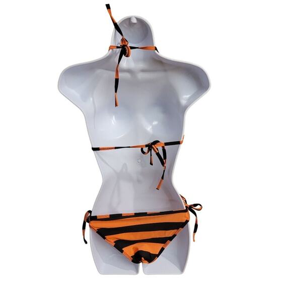 NEW Women's Bikini Super Cute Fun Summer Pool Beach Tie Swimsuit Tanning Cruise - Picture 4 of 12